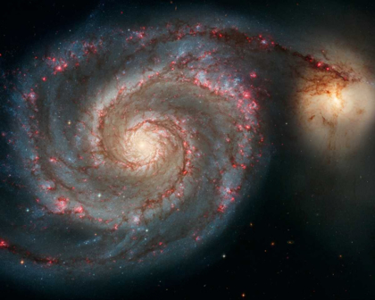 Picture of M51 - THE WHIRLPOOL GALAXY