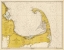 Picture of NAUTICAL CHART - CAPE COD BAY CA. 1970 - SEPIA TINTED