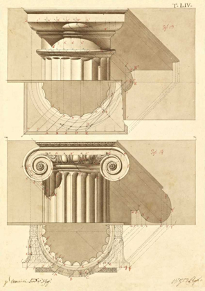 Picture of PLATE 54 FOR ELEMENTS OF CIVIL ARCHITECTURE, CA. 1818-1850