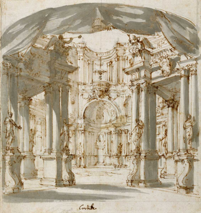 Picture of THE COURTYARD OF A PALACE: PROJECT FOR A STAGE, 1713