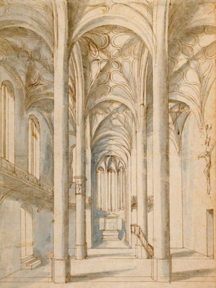Picture of INTERIOR OF A GOTHIC CHURCH, 1629