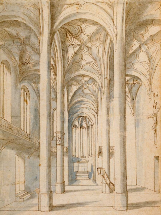 Picture of INTERIOR OF A GOTHIC CHURCH, 1629