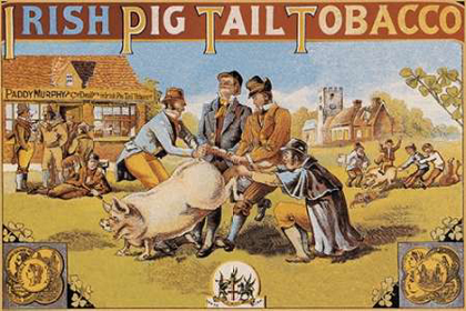 Picture of PIGS AND PORK: IRISH PIG TAIL TOBACCO