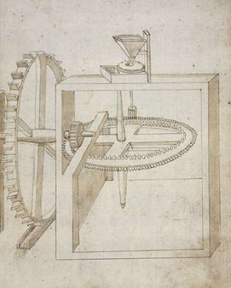 Picture of FOLIO 22: MILL POWERED BY UNDERSHOT WATER WHEEL