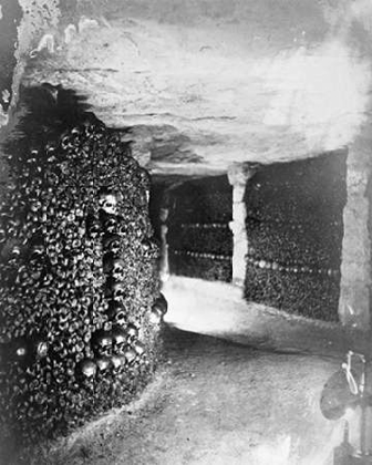 Picture of PARIS, 1861 - VIEW IN THE CATACOMBS