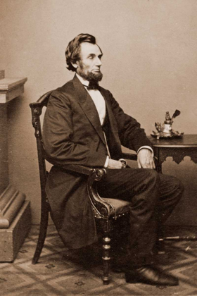Picture of  PRESIDENT ABRAHAM LINCOLN, WASHINGTON D.C., 1865