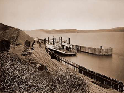 Picture of THE FERRYBOAT SOLANO, PORT COSTA, CALIFORNIA, AFTER 1879