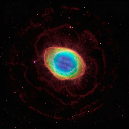Picture of HUBBLE REVEALS THE RING NEBULAS TRUE SHAPE