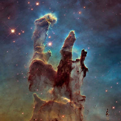 Picture of 2014 HUBBLE WFC3/UVIS  HIGH DEFINITION IMAGE OF M16 - PILLARS OF CREATION