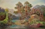 Picture of ARALIEN MIT LIANEN AM SCHWARZEN FLUSSE (CEYLON)