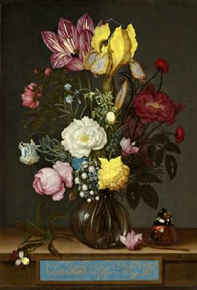 Picture of BOUQUET OF FLOWERS IN A GLASS VASE, 1621