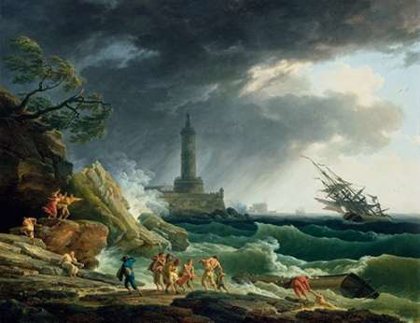 Picture of A STORM ON A MEDITERRANEAN COAST