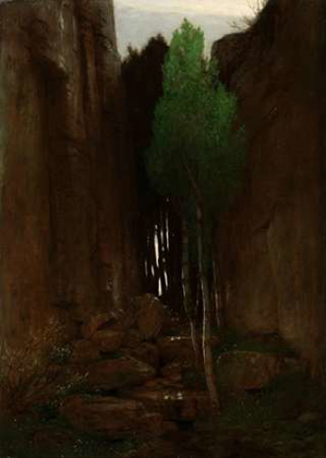 Picture of QUELL IN EINER FELSSCHLUCHT (SPRING IN A NARROW GORGE)