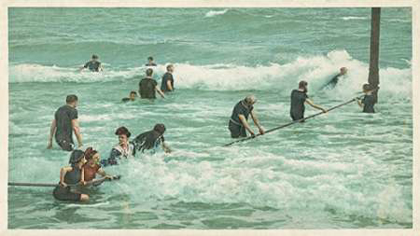Picture of SURF BATHING, PALM BEACH, FLA., 1898