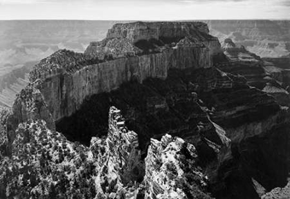 Picture of CLOSE-IN VIEW OF CURRED CLIFF, GRAND CANYON NATIONAL PARK, ARIZONA, 1941