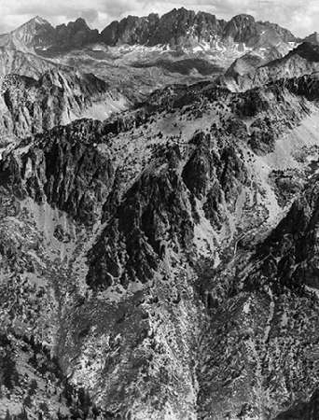 Picture of NORTH PALISADES FROM WINDY POINT, KINGS RIVER CANYON, PROVINTAGEED AS A NATIONAL PARK, CALIFORNIA, 1