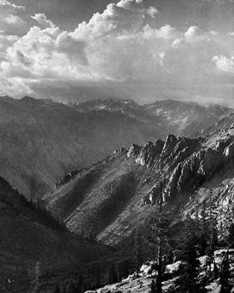 Picture of MIDDLE FORK AT KINGS RIVER FROM SOUTH FORK OF CARTRIDGE CREEK, KINGS RIVER CANYON, PROVINTAGEED AS A