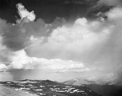 Picture of MOUNTAIN TOPS, LOW HORIZON, DRAMATIC CLOUDED SKY, IN ROCKY MOUNTAIN NATIONAL PARK, COLORADO, CA. 194