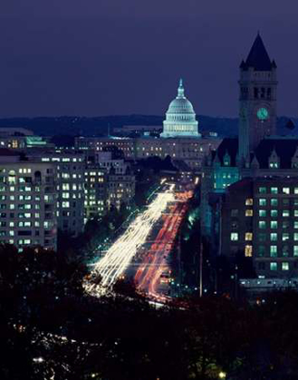 Picture of DUSK VIEW OF PENNSYLVANIA AVENUE, AMERICAS MAIN STREET IN WASHINGTON, D.C.