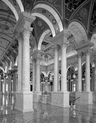 Picture of GREAT HALL, SECOND FLOOR, NORTH. LIBRARY OF CONGRESS THOMAS JEFFERSON BUILDING, WASHINGTON, D.C. - B