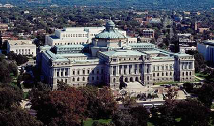 Picture of VIEW OF THE LIBRARY OF CONGRESS THOMAS JEFFERSON BUILDING FROM THE U.S. CAPITOL DOME, WASHINGTON, D.