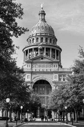 Picture of THE TEXAS CAPITOL, AUSTIN, TEXAS, 2014 - BLACK AND WHITE