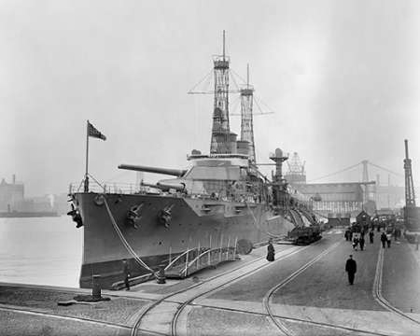 Picture of BATTLESHIP TEXAS IN THE SHIPYARD, CA. 1911