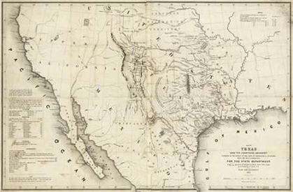 Picture of MAP OF TEXAS AND THE COUNTRIES ADJACENT, 1844