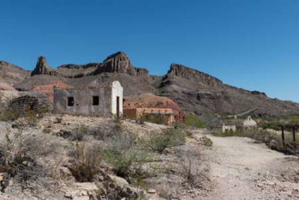 Picture of ABANDONED MOVIE SET ALONG THE RIO GRANDE RIVER IN BIG BEND RANCH STATE PARK IN LOWER BREWSTER COUNTY
