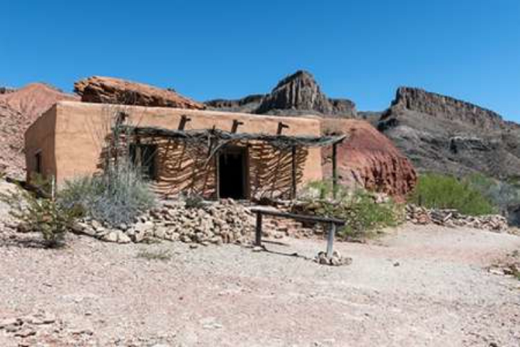 Picture of ABANDONED MOVIE SET ALONG THE RIO GRANDE RIVER IN BIG BEND RANCH STATE PARK IN LOWER BREWSTER COUNTY