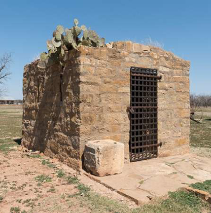 Picture of RESTORED CIVIL JAIL AT FORT GRIFFIN TOWNSITE, NEAR FRONTIER VINTAGET FORT GRIFFIN IN SHACKELFORD C