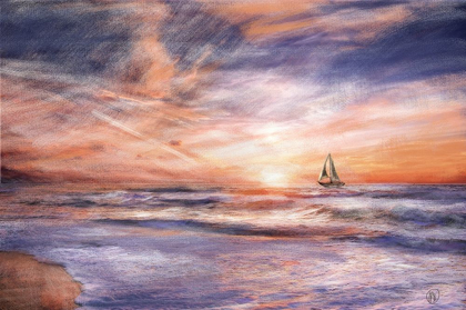 Picture of SUNSET SAILBOAT