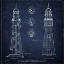 Picture of BUFFALO LIGHTHOUSE NAVY