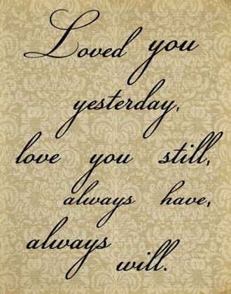 Picture of LOVED YOU DAMASK