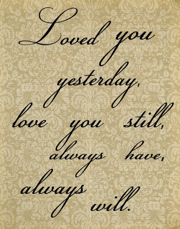 Picture of LOVED YOU DAMASK
