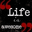 Picture of LIFE IS AWESOME