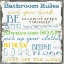 Picture of BATHROOM RULES