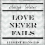 Picture of LOVE NEVER FAILS