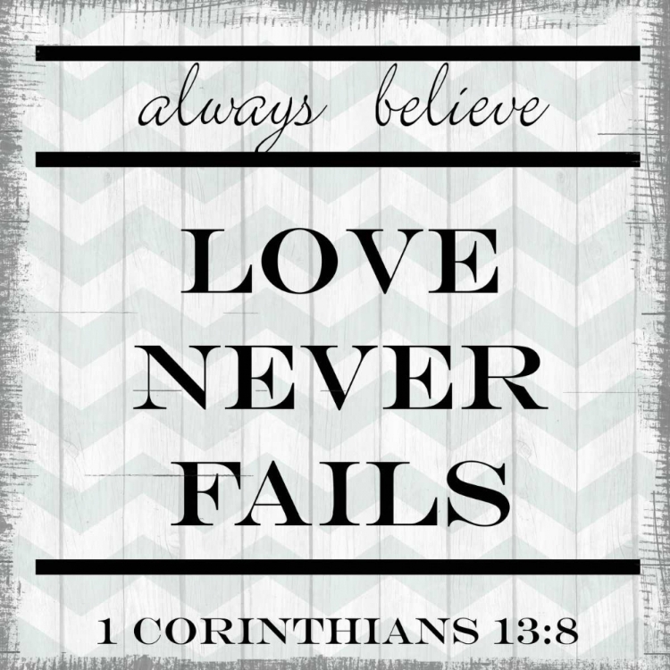 Picture of LOVE NEVER FAILS