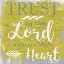 Picture of TRUST IN THE LORD RUSTIC YELLOW