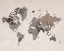 Picture of WATERCOLOR MAP SEPIA