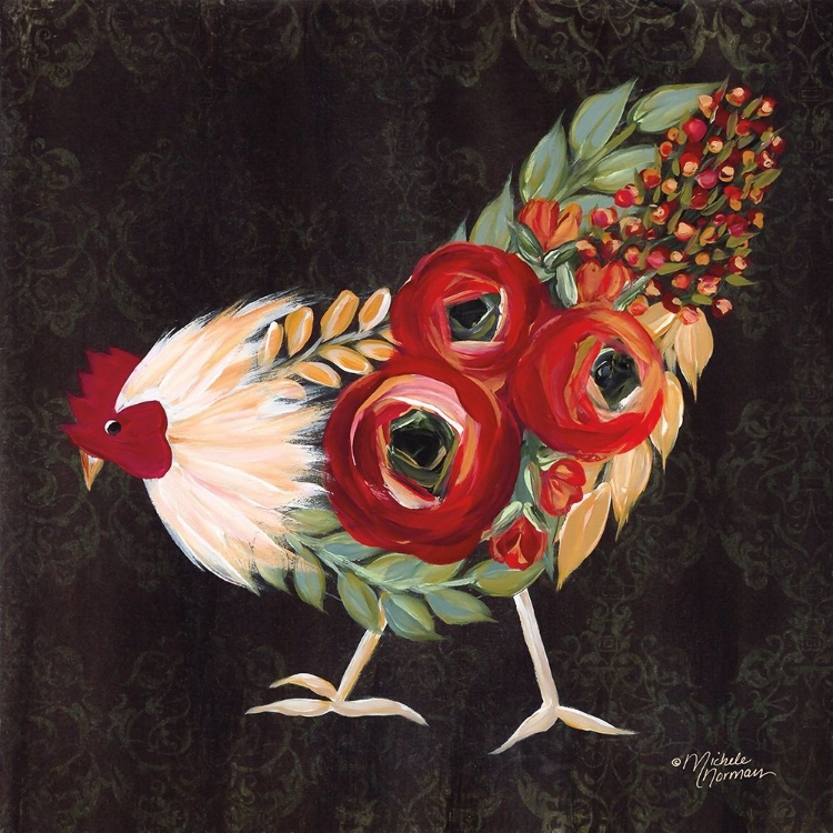 Picture of BOTANICAL ROOSTER