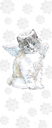 Picture of CHRISTMAS KITTIES I SNOWFLAKES