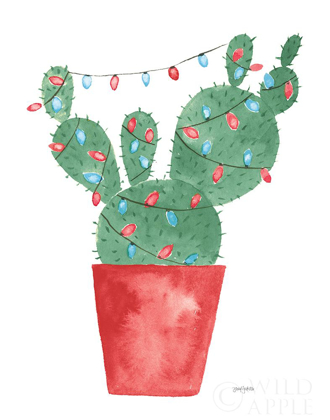Picture of A VERY CACTUS CHRISTMAS III DARK GREEN