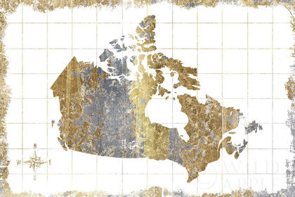 Picture of GILDED MAP CANADA