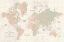 Picture of OLD WORLD MAP BLUSH AND MINT