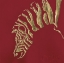 Picture of GILDED ZEBRA ON RED