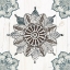 Picture of MANDALA MORNING VI BLUE AND GRAY V2