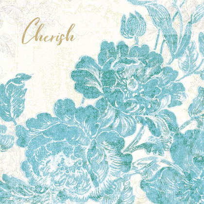 Picture of TOILE ROSES V TEAL CHERISH