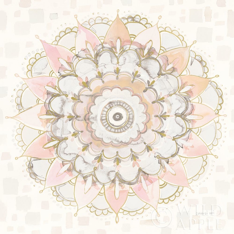 Picture of MODERN MANDALA SQUARE CHAMPAGNE